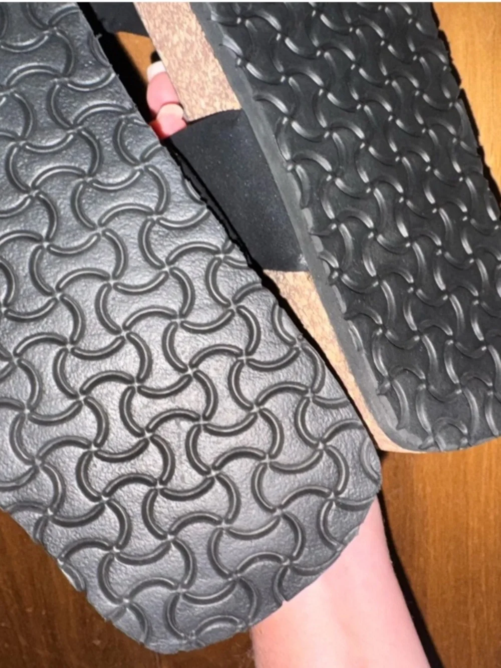 NWT Free People Fairmont Flared Suede Black Sandal Sz 7,5 No original box